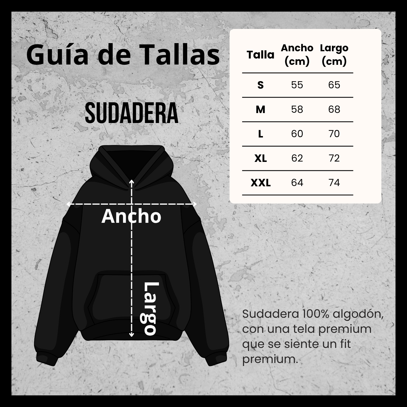 Sudadera Negra Heavy #001