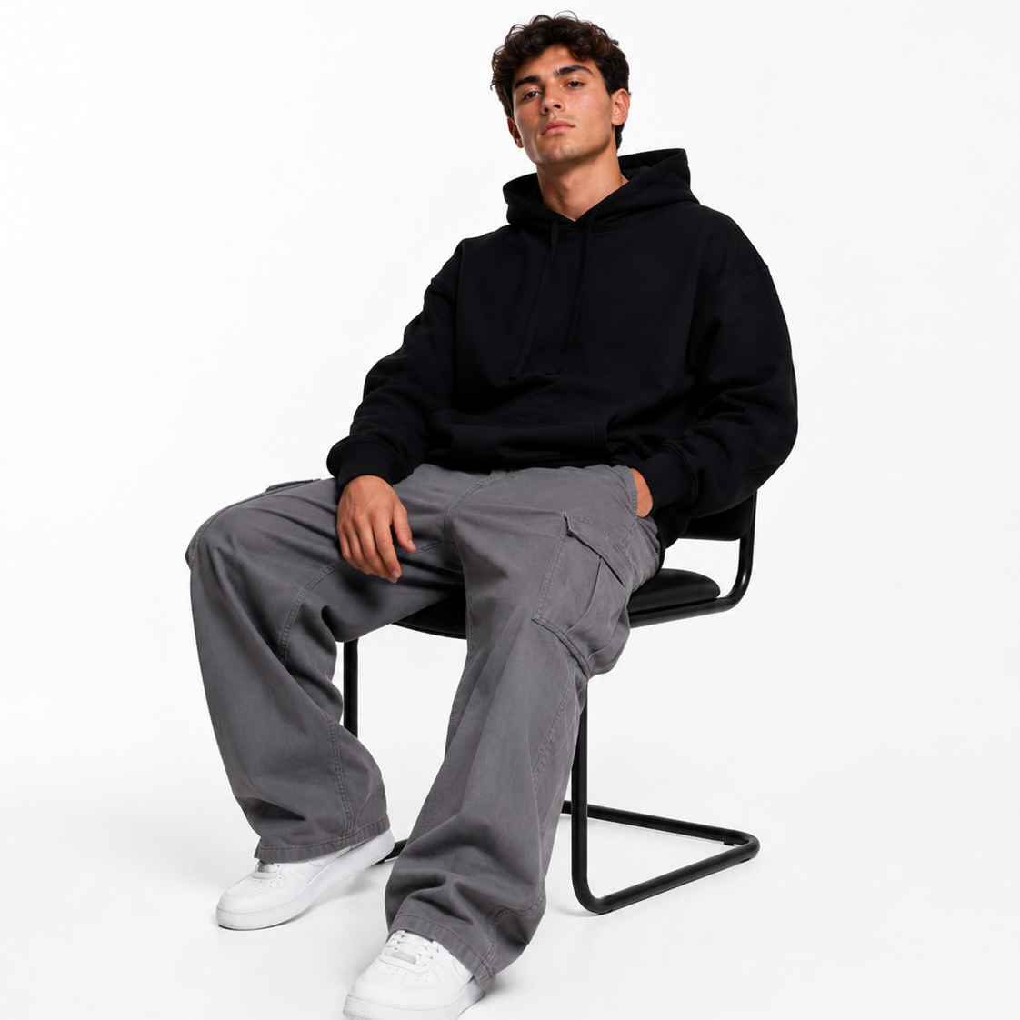 Sudadera Negra Heavy #001